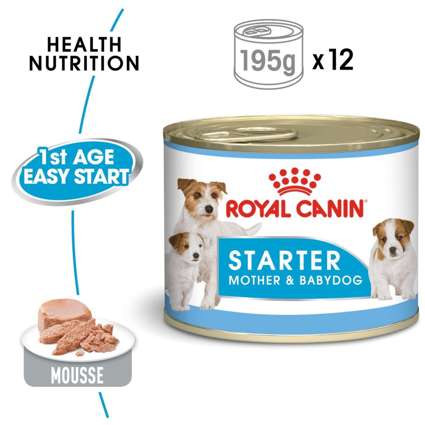 Royal Canin Canine Health Nutrition Starter Mousse 195g WET FOOD