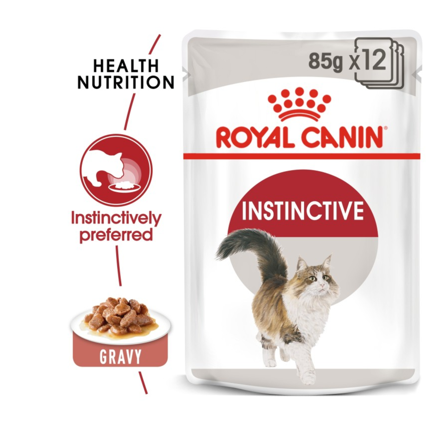 Royal Canin Feline Health Nutrition Instinctive Adult Cats Gravy Wet Food