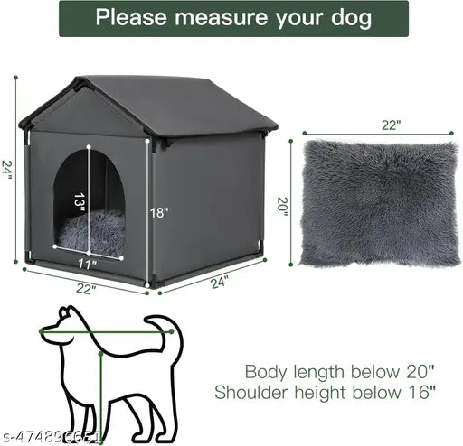 Petbroo Dog House Size - 74x74x43Cm