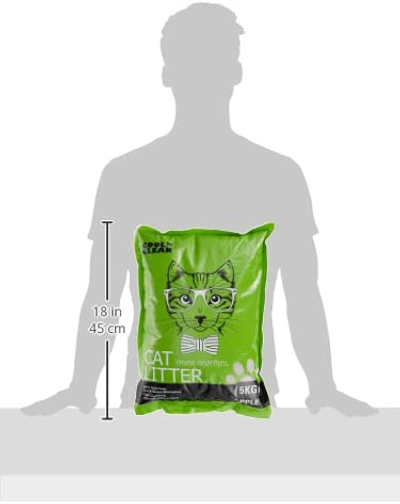 Cool Clean Clumping Cat Litter – Apple Scent 5kg Odor Control