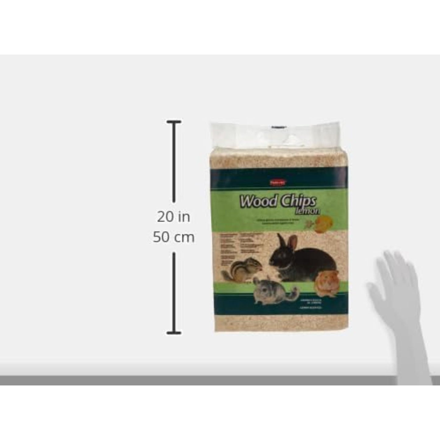 Padovan Wood Chips Lemon Scent Eco Bedding Pack – 56L/4kg