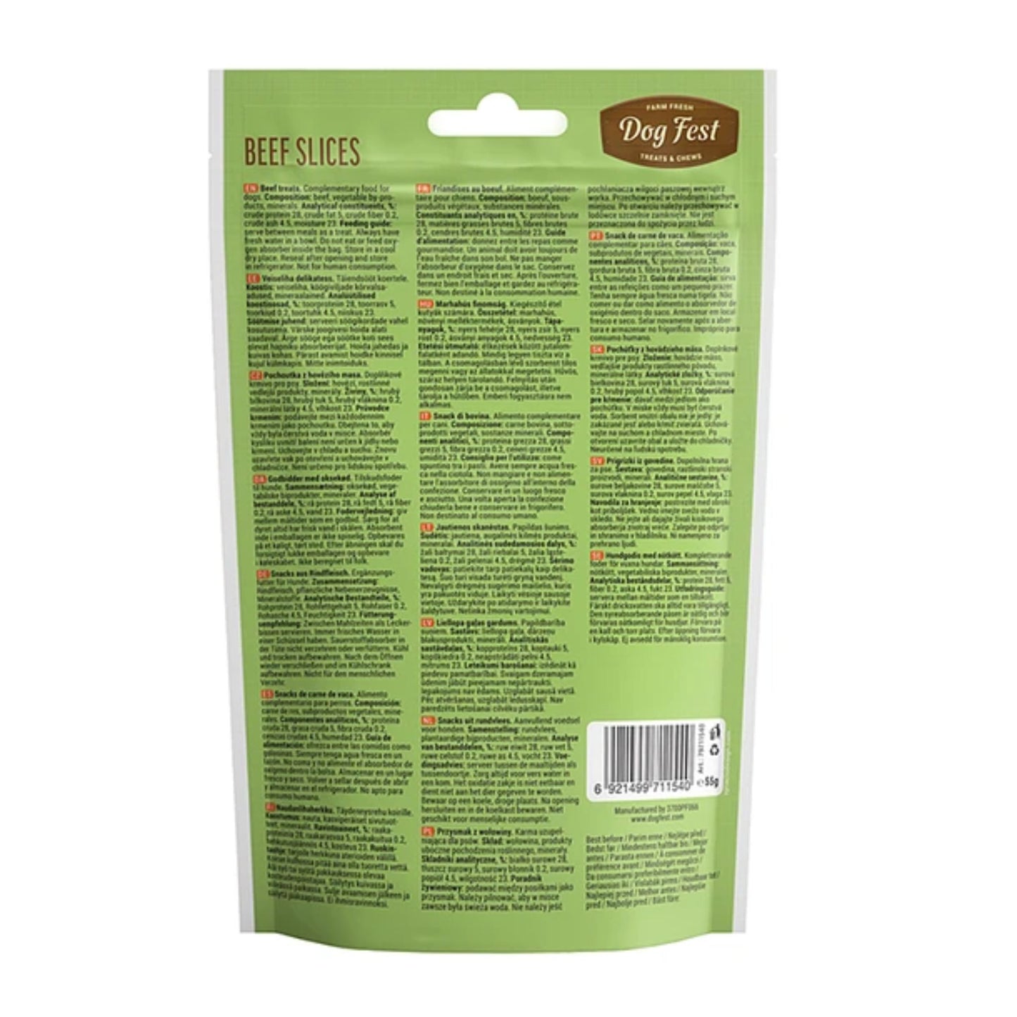 Dog Fest Duck Meat Bones for Mini-Dogs - 55g (1.94 oz)