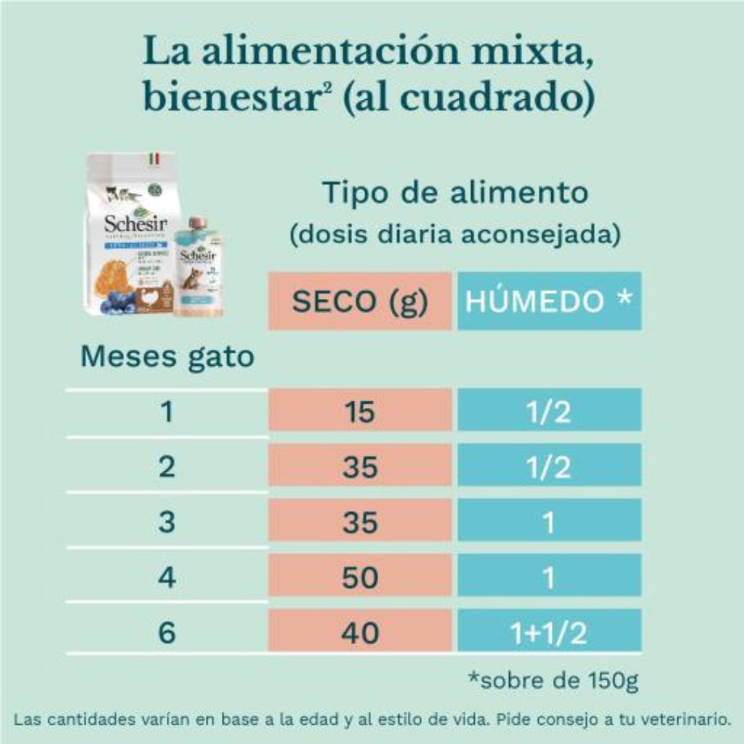 Schesir Kitten Pouch Cream 0-6 Tuna Wet Food 150g