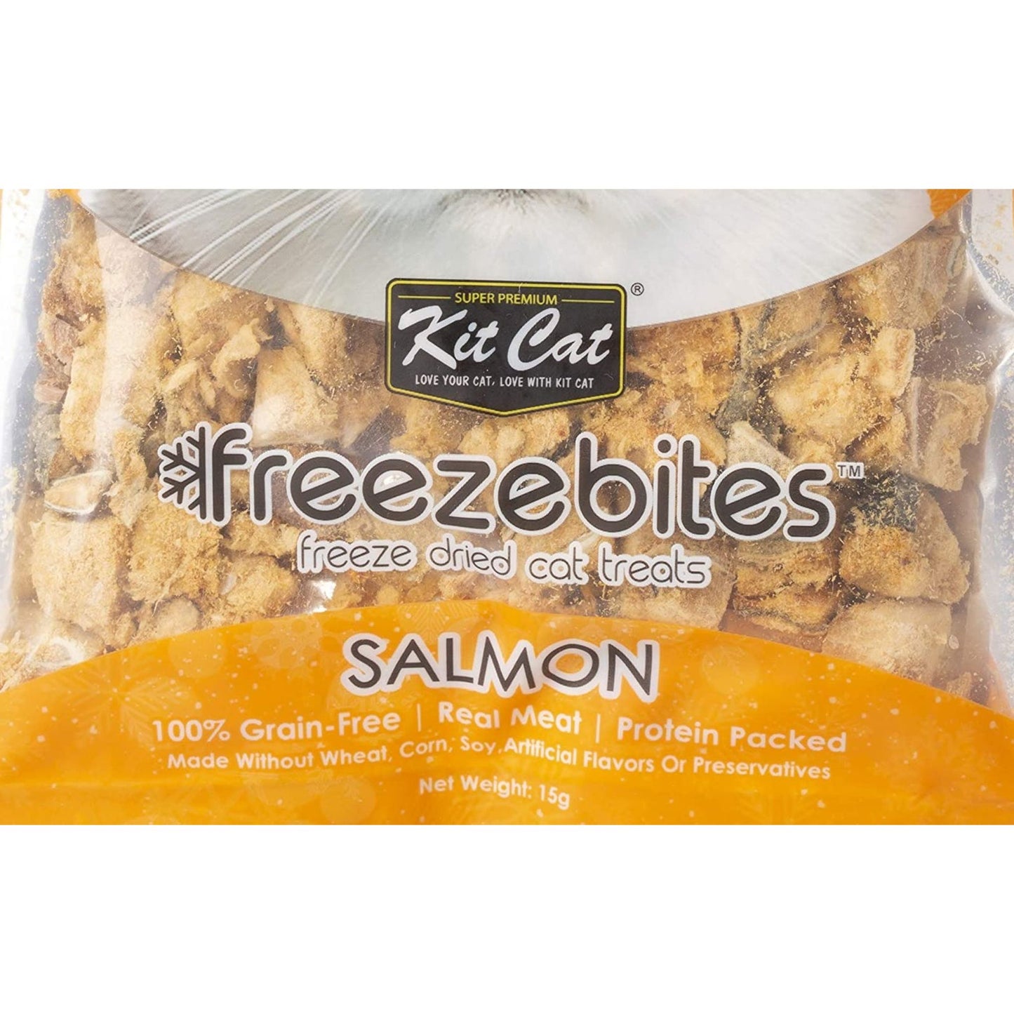 Kit Cat Freeze Bites Salmon Cat Treats - 15g