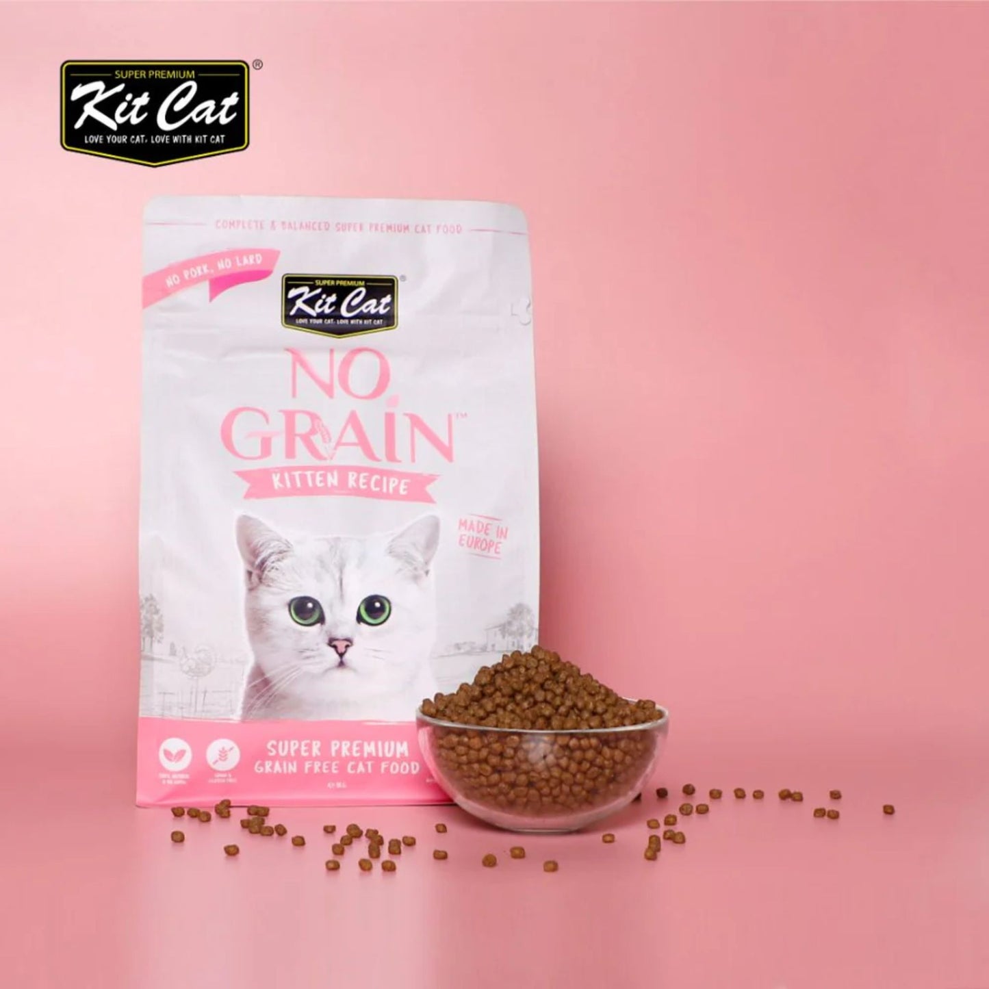 Kit Cat No Grain Kitten Recipe Super Premium Dry Food