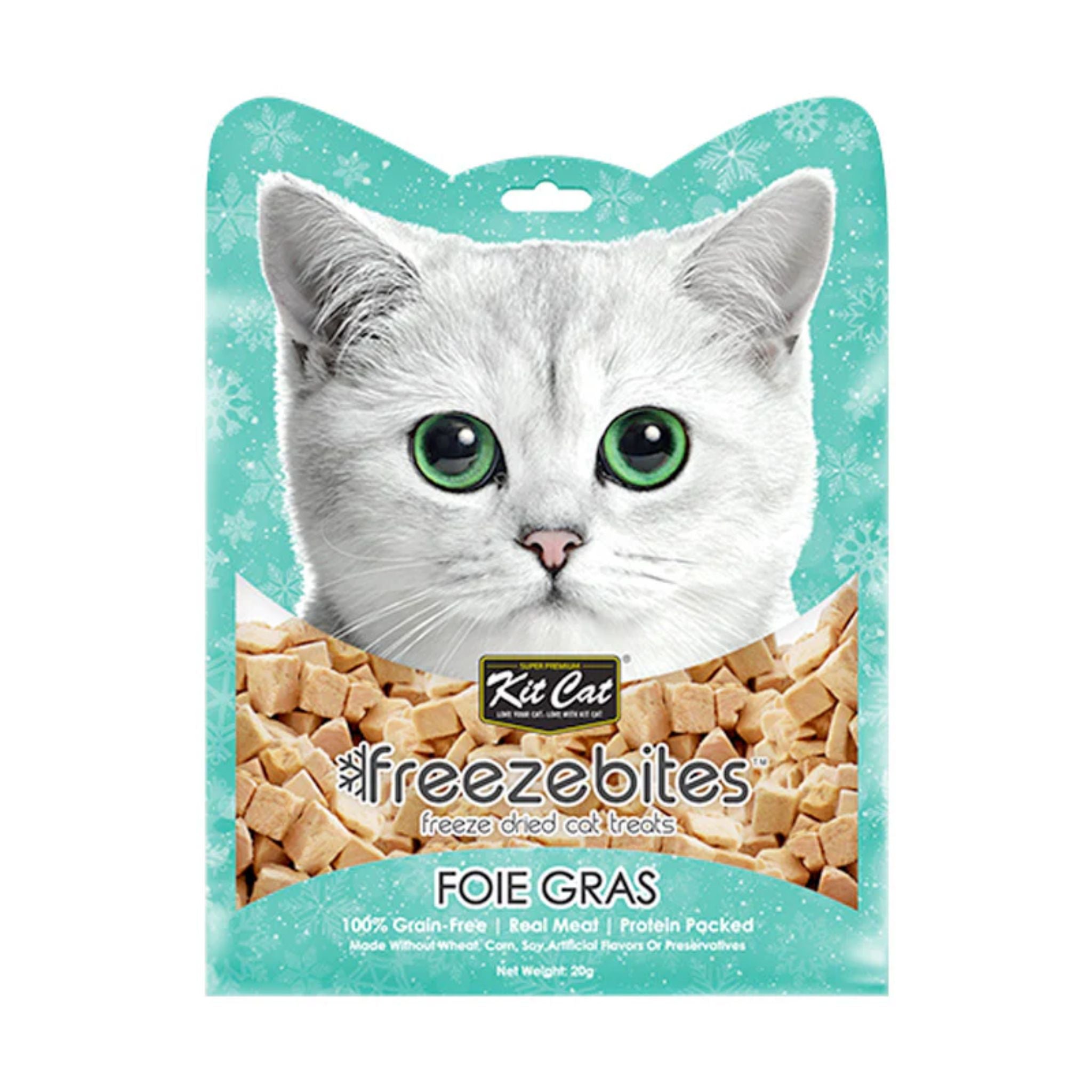 Kit Cat Freeze Bites Foie Gras Duck Liver Dried Cat Treats - 20g