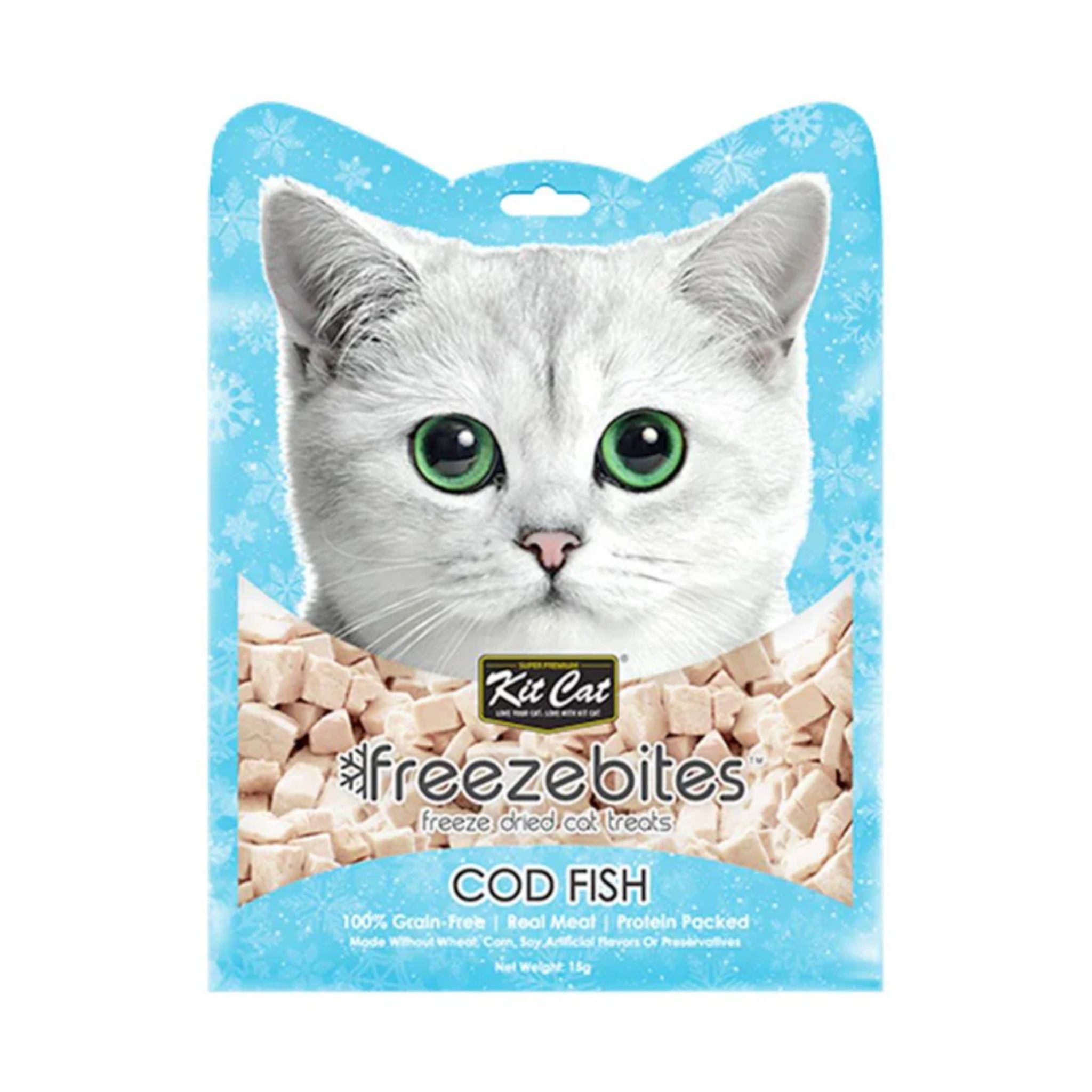Kit Cat Freeze Bites Cod Fish Dried Cat Treats - 15G