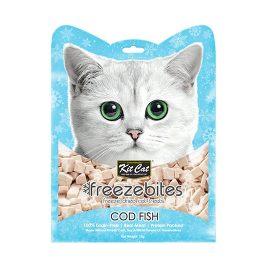 Kit Cat Freeze Bites Cod Fish Dried Cat Treats - 15G