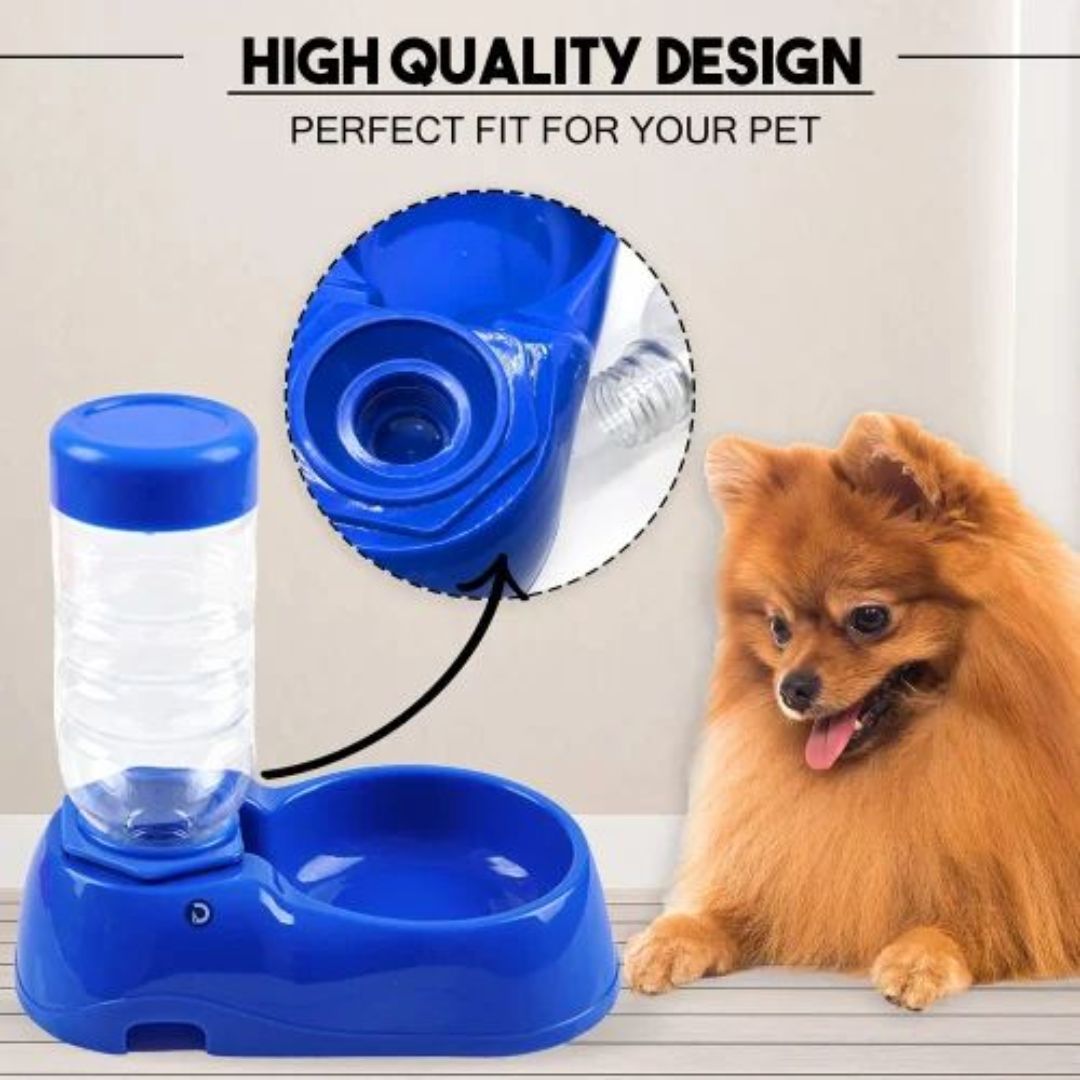 Duvo+ Water & Food Dispenser color: Blue, Volume: 3.5L