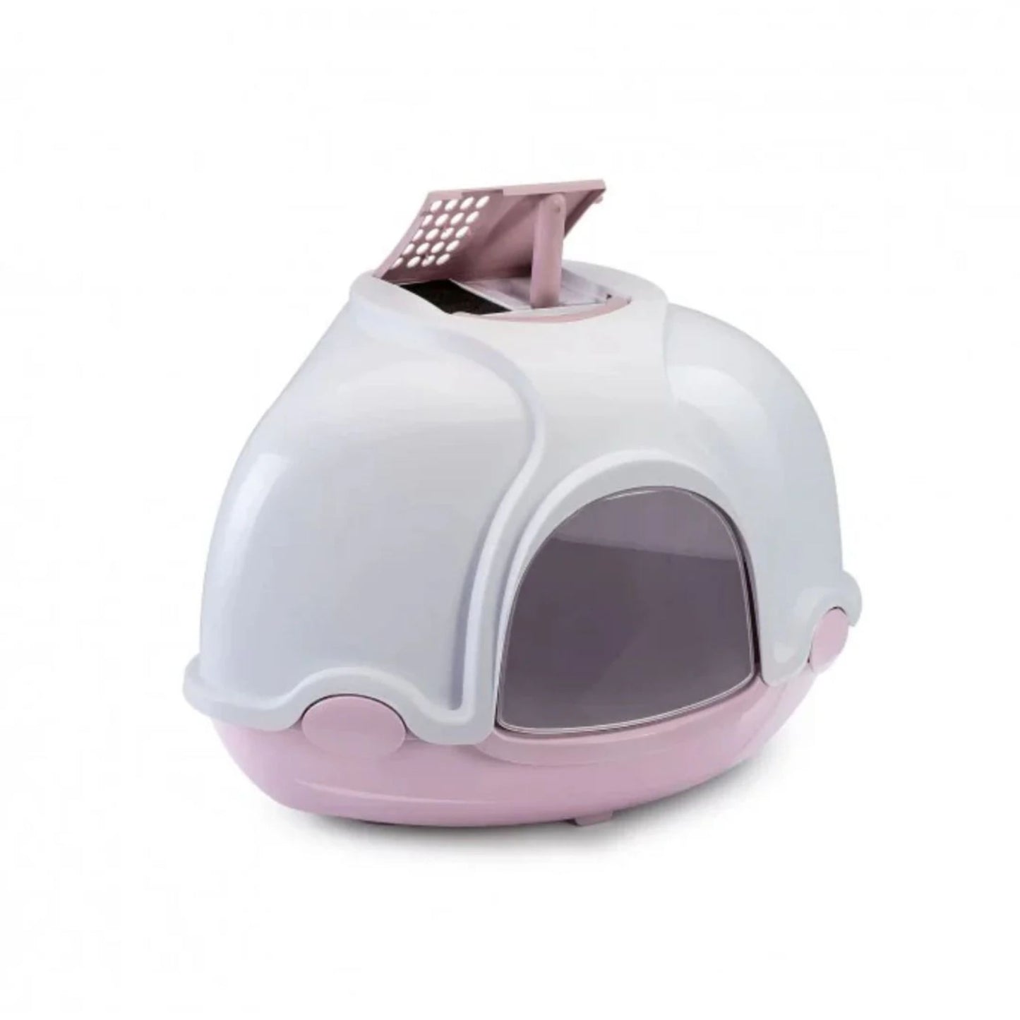 Imac Ginger Hooded Corner Cat Litter Tray - 52×52×44.5 cm