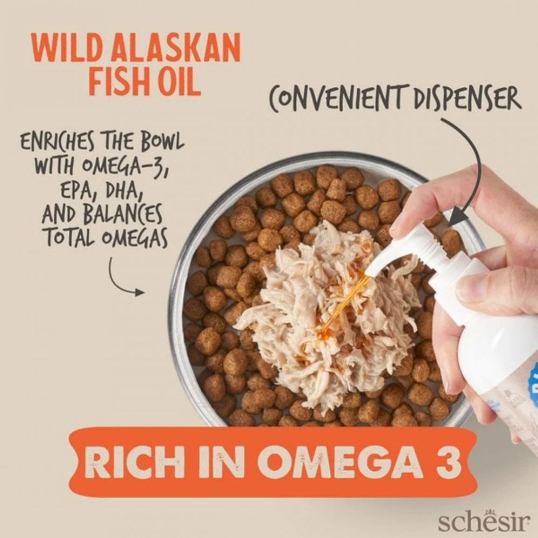 Schesir Grizzly Wild Alaskan Fish Oil Omega Plus for dogs & cats