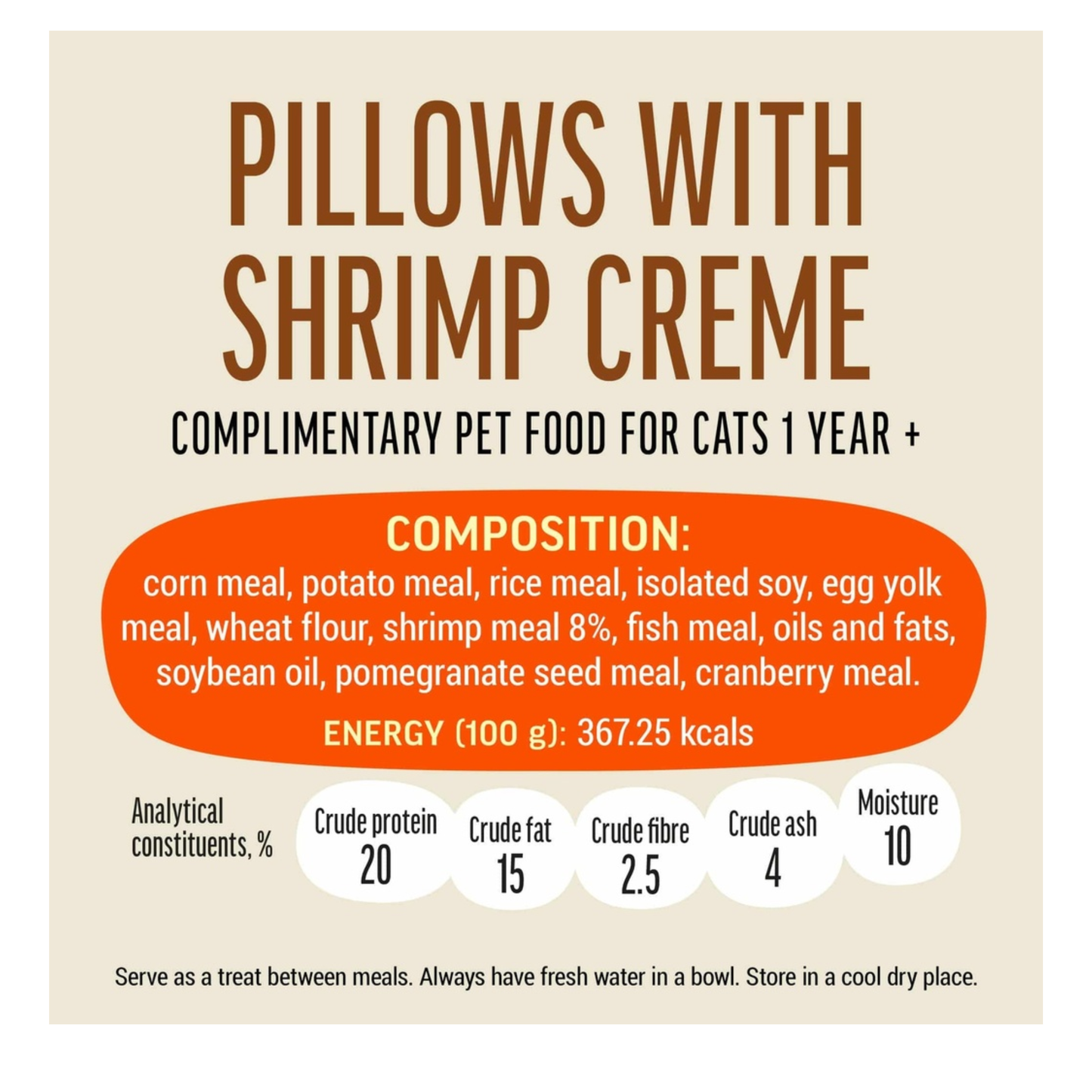 Cat Fest Pillows With Shrimp Cream Savory Cat Treats – 30g