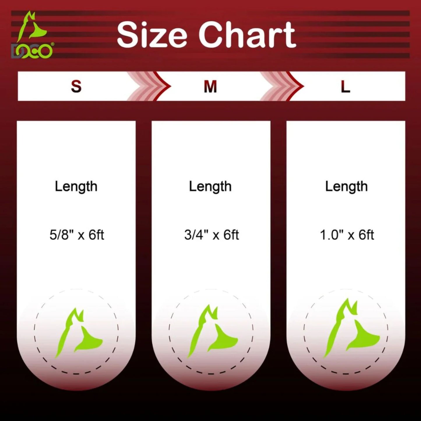 Doco Jelly Bean Leash 6Ft Color Black Sizes - M