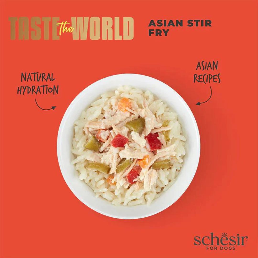 Schesir Dog Wet Food Taste the World – Asian Stir Fry 150G