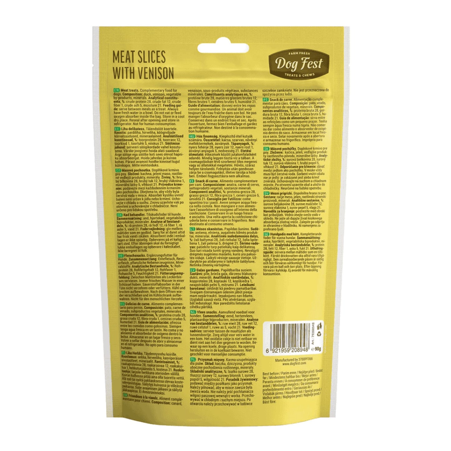 Dog Fest Chicken Medallions for Adult Dogs - 90g