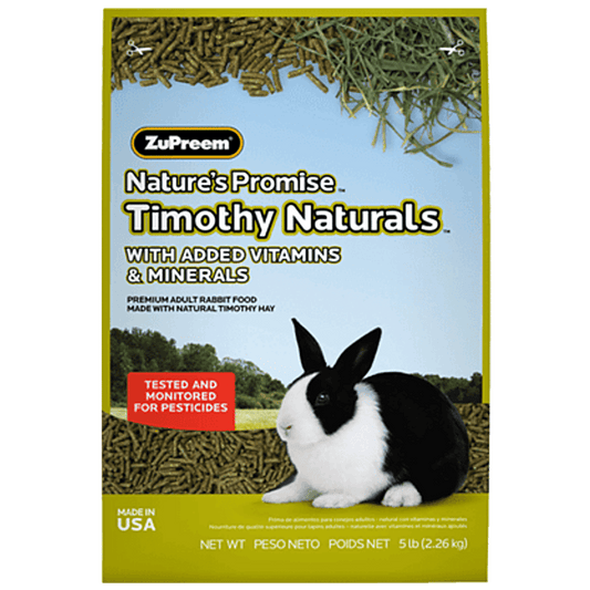 ZuPreem Timothy Naturals Rabbit Pellets 5Lb (2.26Kg)