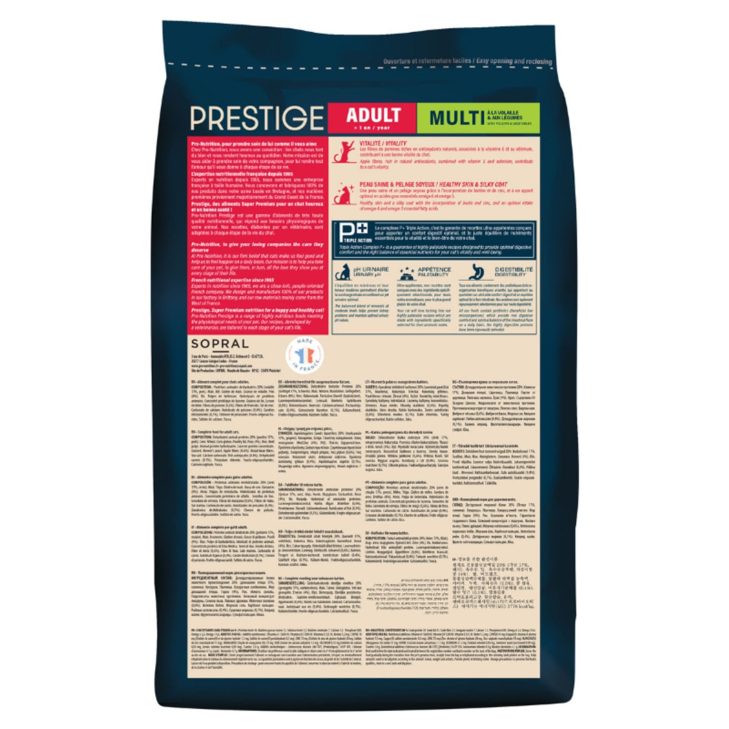 Pro nutrition Prestige Cat Dry Food Adult Multi - 2Kg