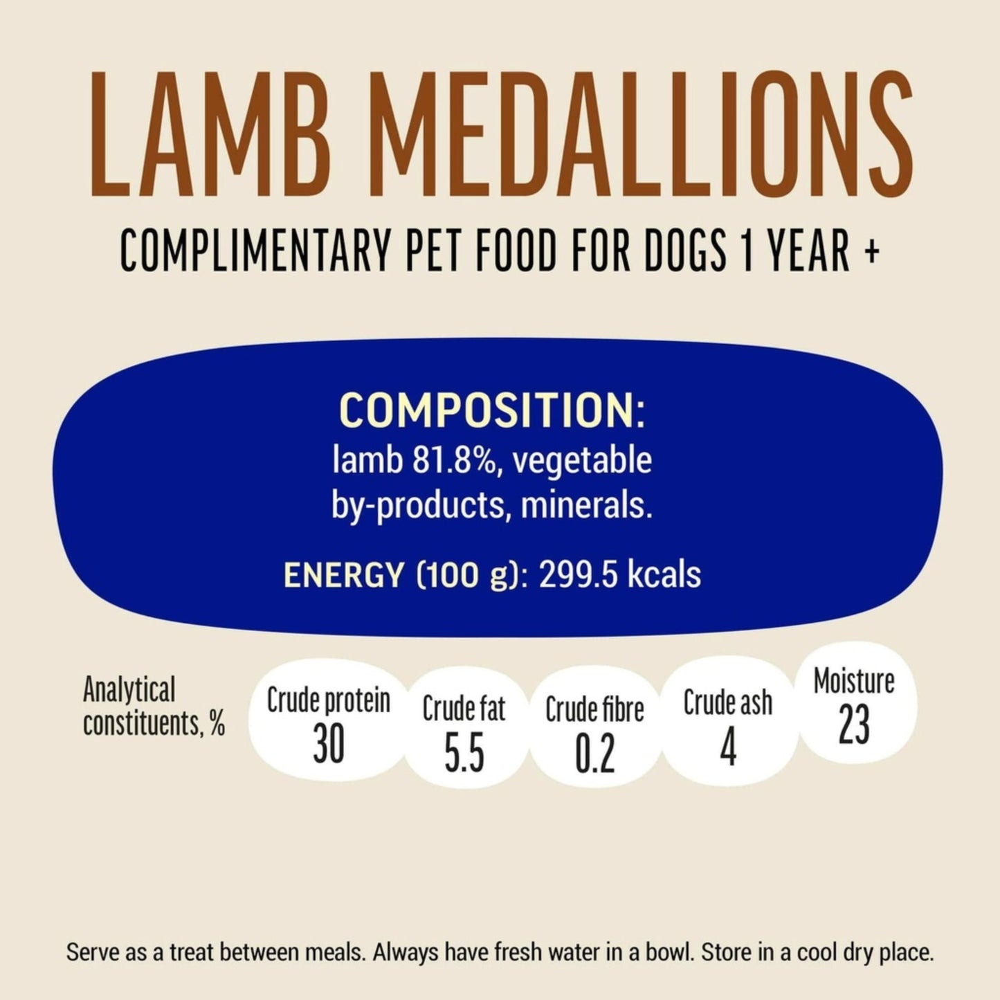 Dog Fest Lamb Medallions for Mini-Dogs - 55g (1.94 oz)