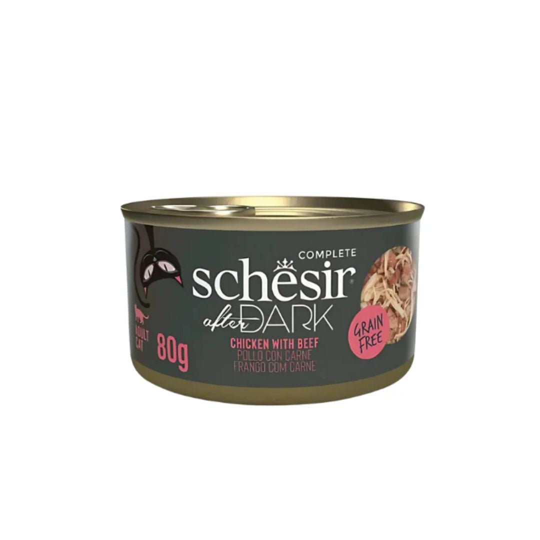 Schesir After Dark Wholefood In Broth Cat Wet Food Variety Pack 12x80g