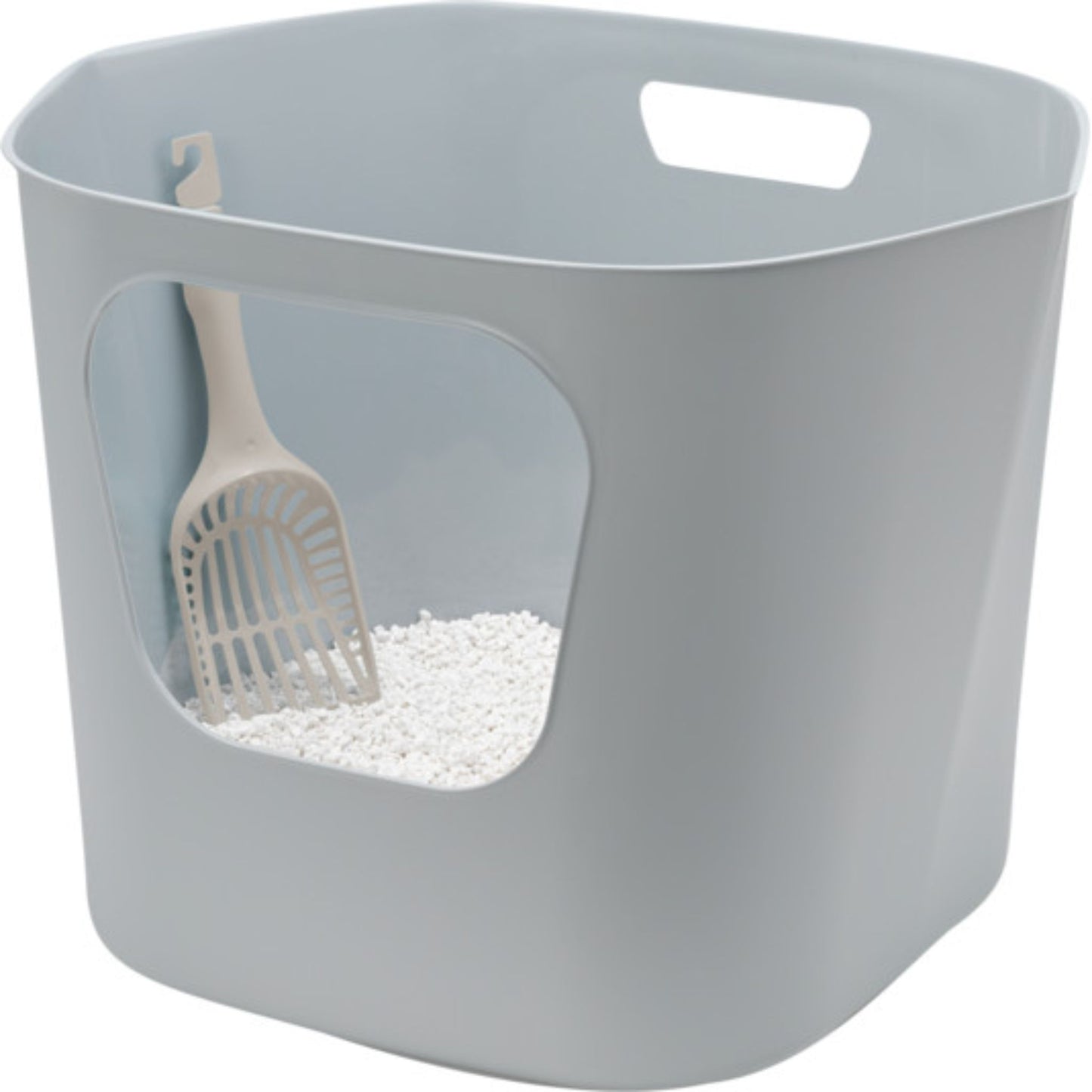 Moderna Lotus Cat Litter Box – Grey – 54.4 x 43.9 x 40.5cm