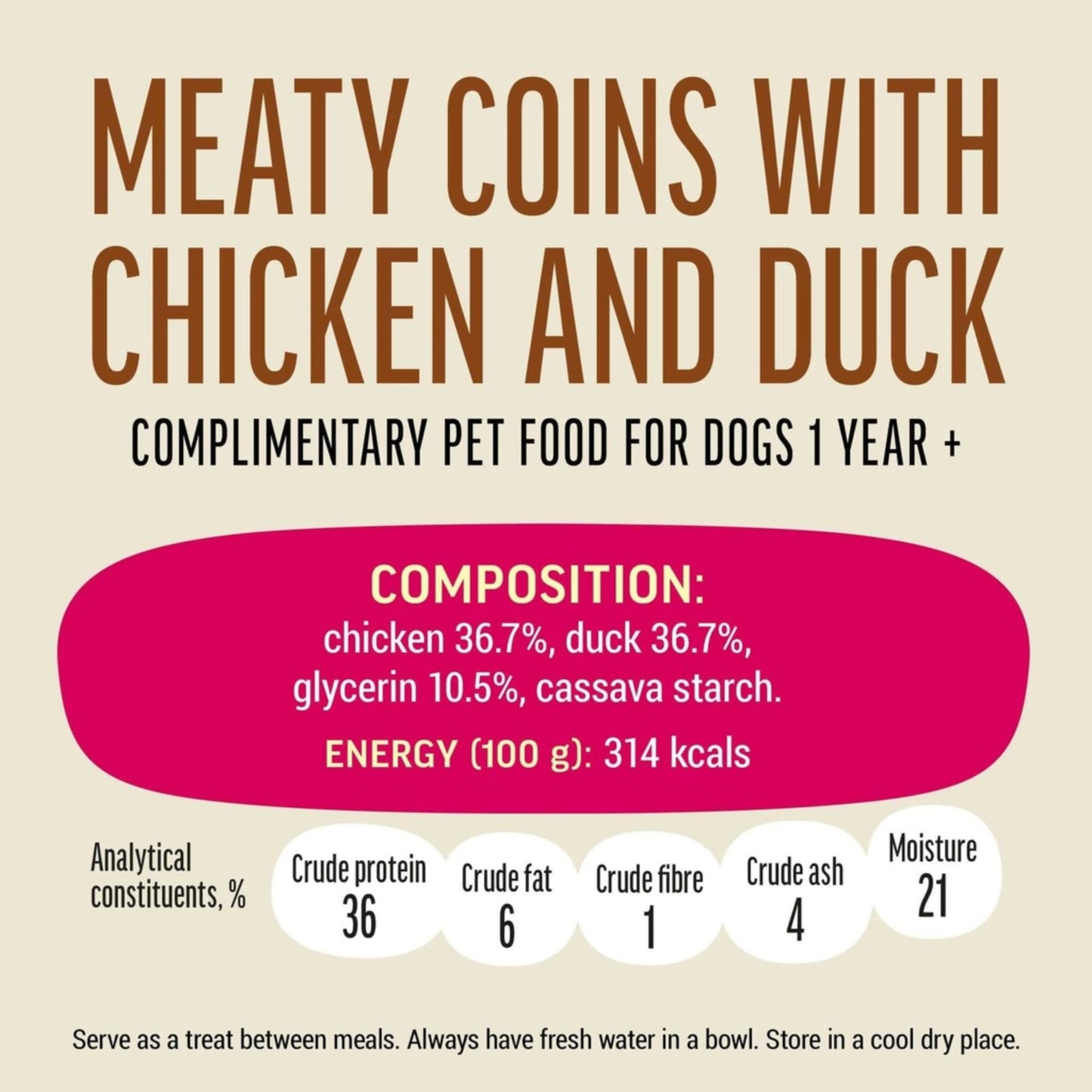 Dog Fest Meaty Coins with Chicken and Duck Rings – 90g