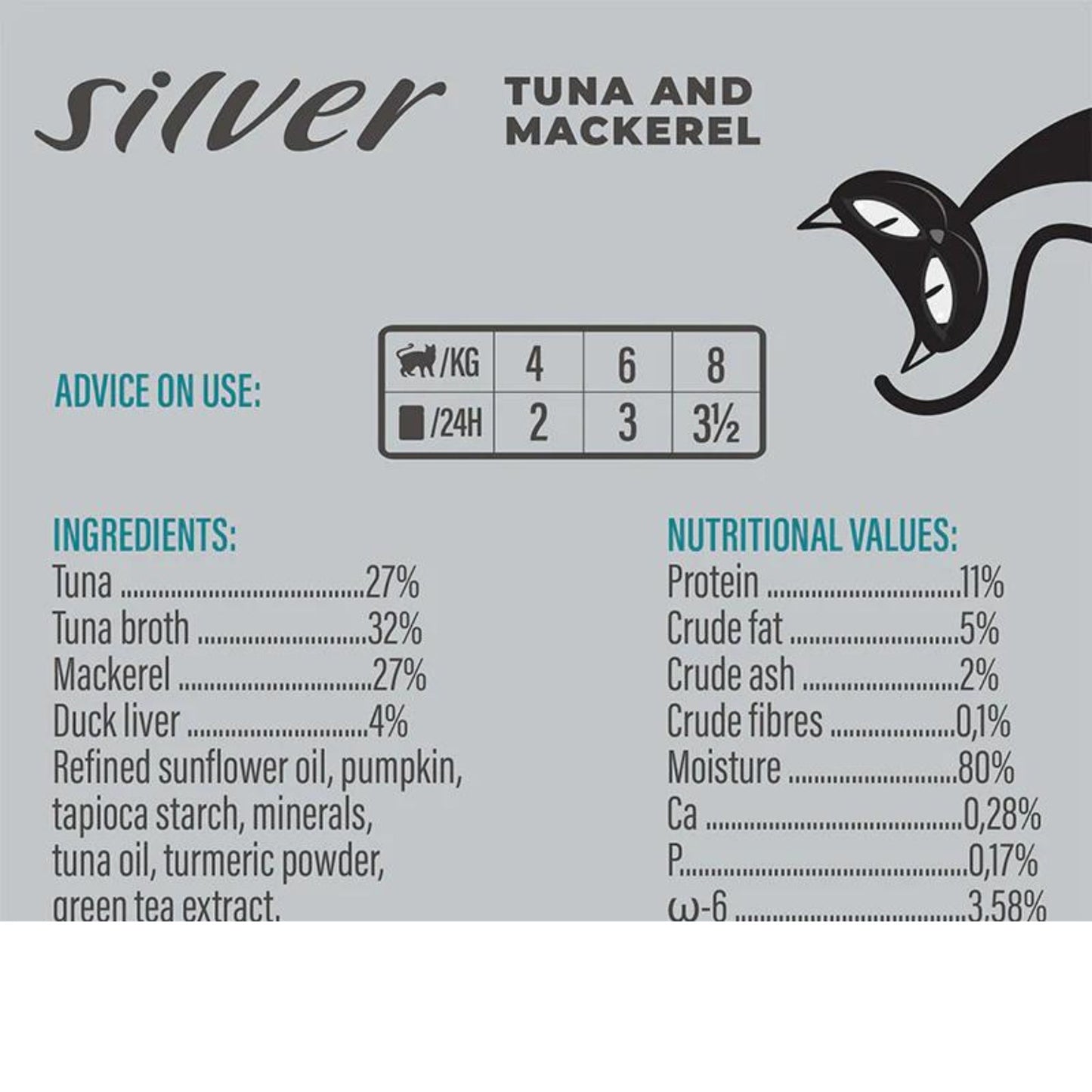 Schesir Silver Senior Cat Wholefood Tuna & Mackerel 70G