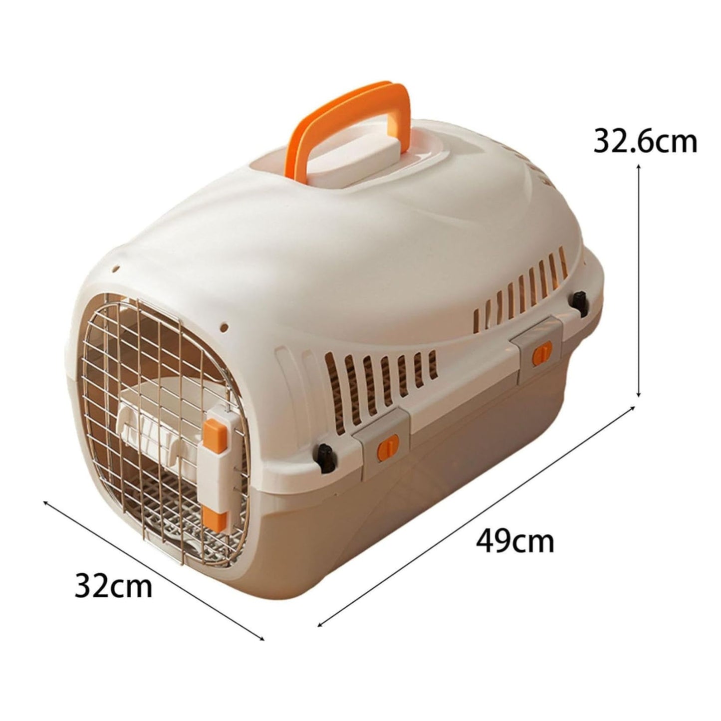 Pado Puppy Porter Pet Carrier White - 49x32x32cm