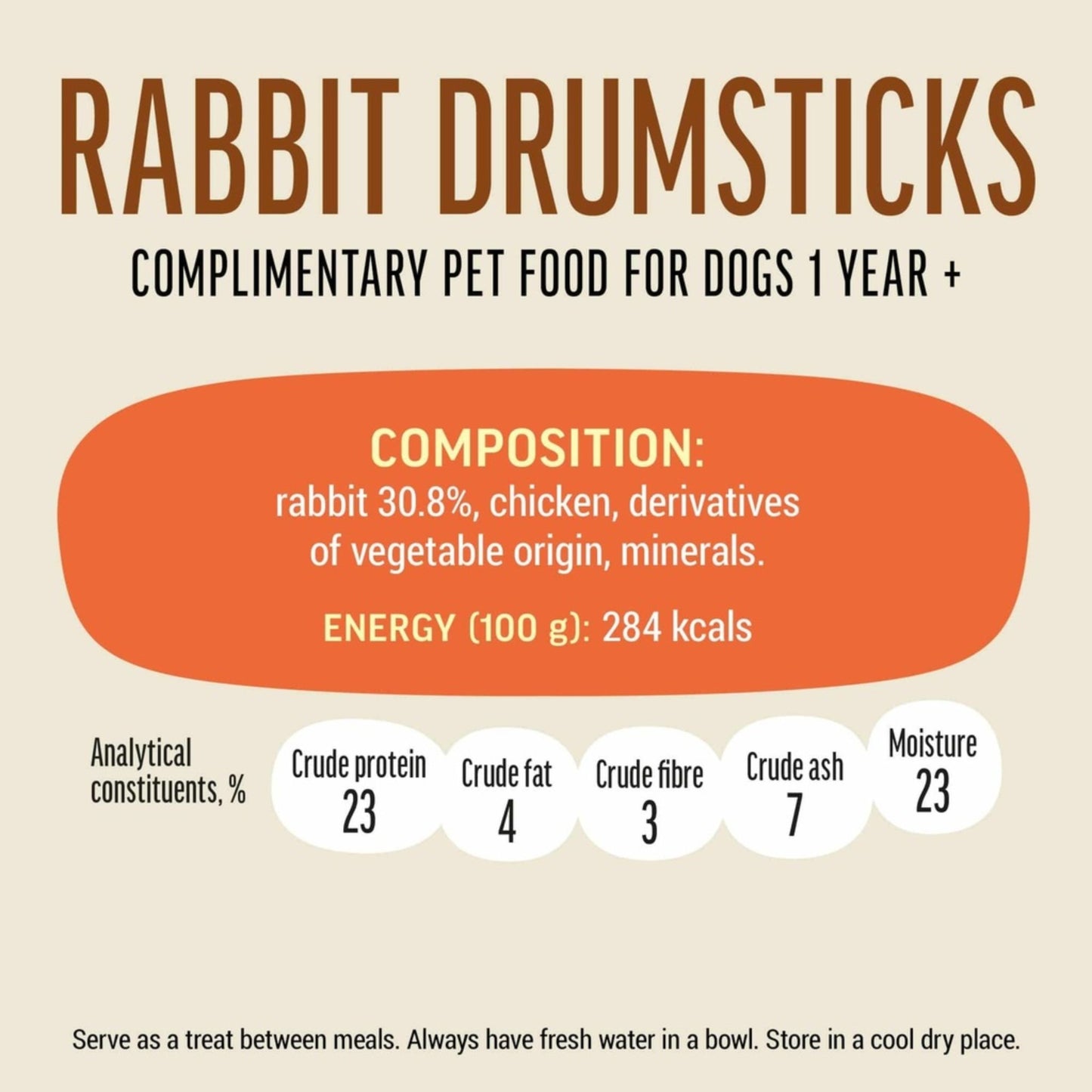 Dog Fest Rabbit Drumsticks for Adult Dogs – 90g