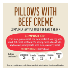 Cat Fest Pillows With Beef Cream Cat Treats - 30g