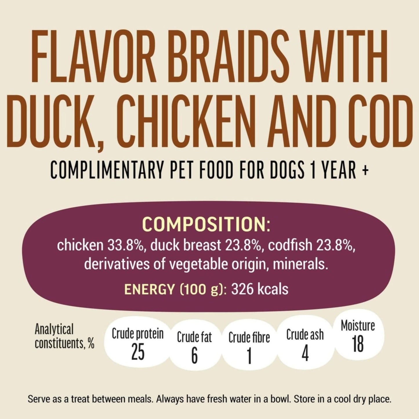 Dog Fest Flavor Braids with Chicken, Duck, and Fish - 90g