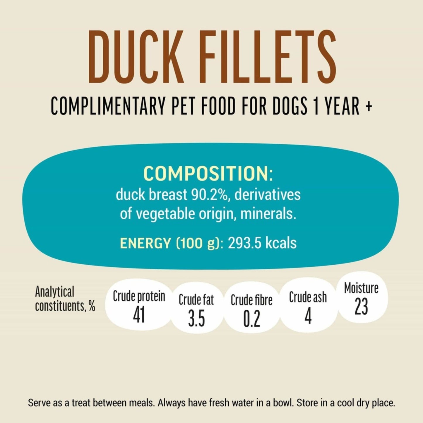 Dog Fest Duck Fillets for Adult Dogs - 90g (3.17 oz)