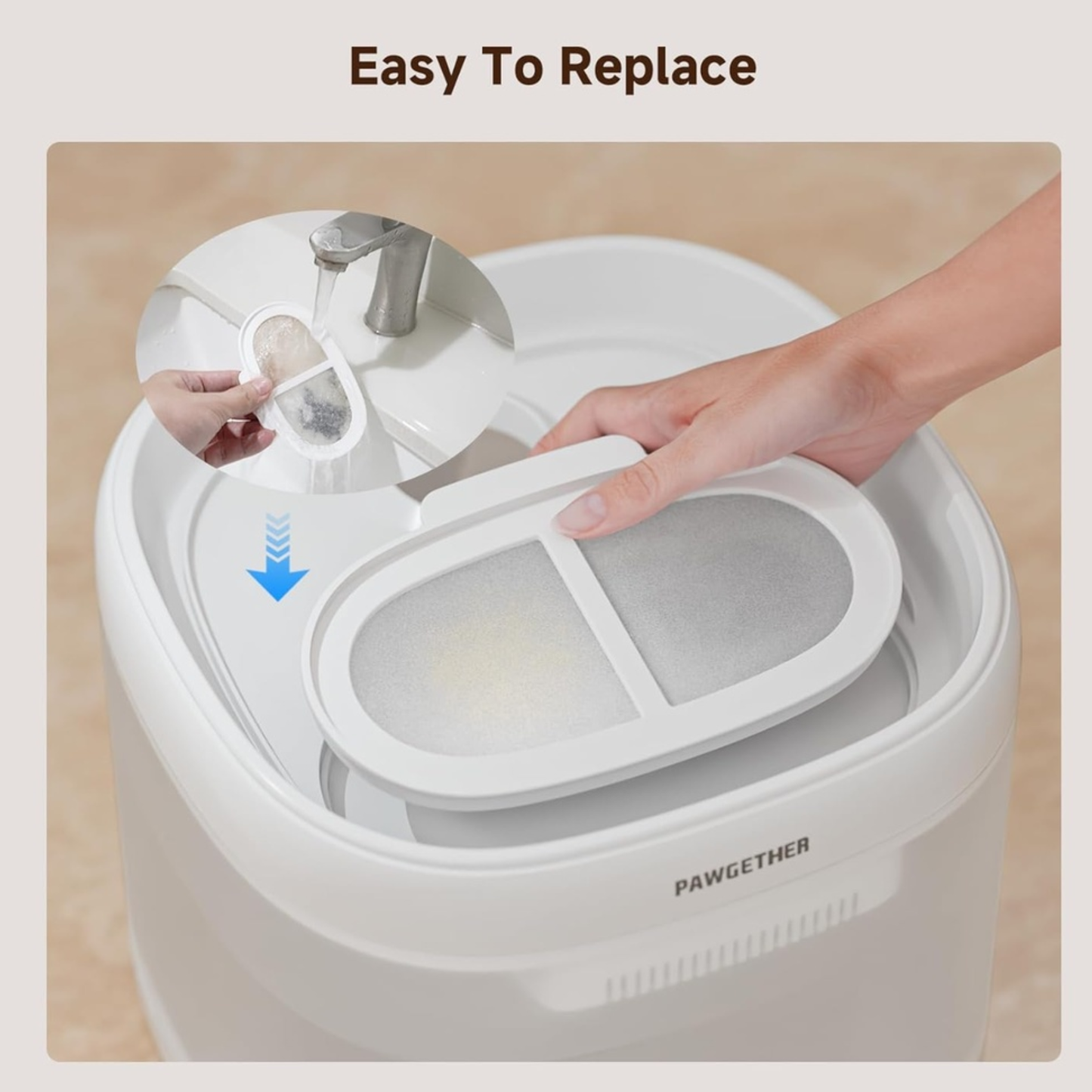 Pawgether Pet Water Fountain Fliter - 3PCS