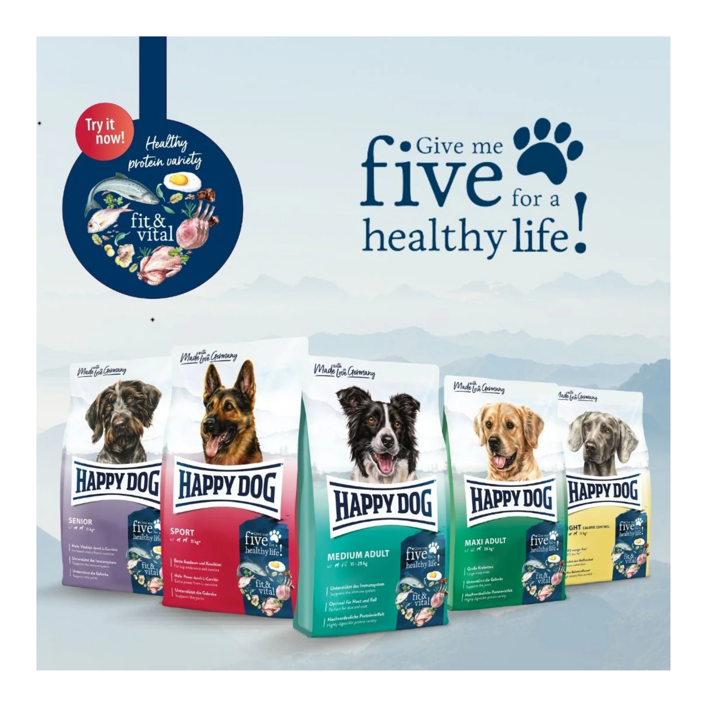Happy Dog Fit & Vital - Medium Adult 4 KG