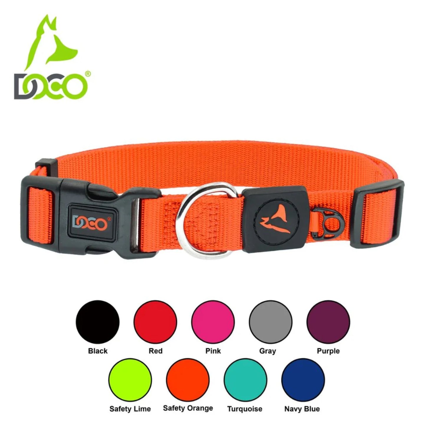 Doco Signature Nylon Adjustable Dog Collar
