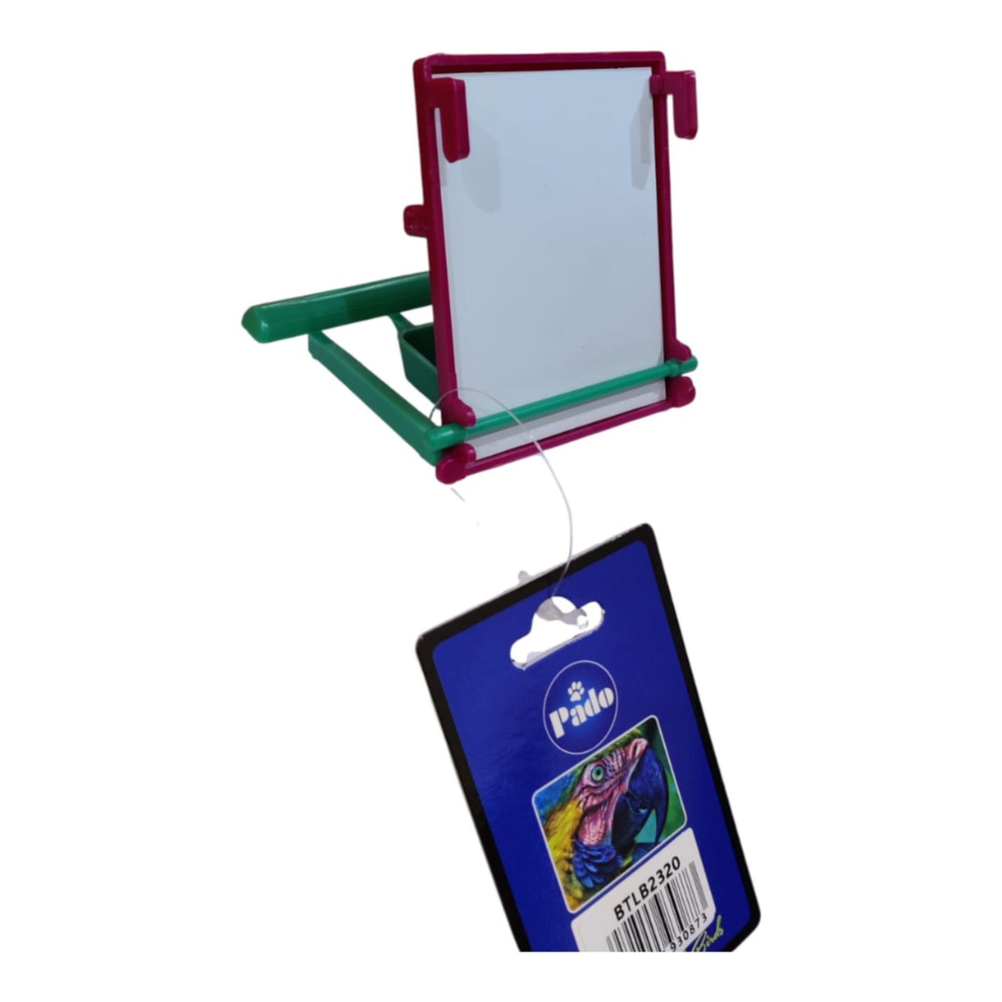 Foldable mirror with a Pado brand packaging on a white background