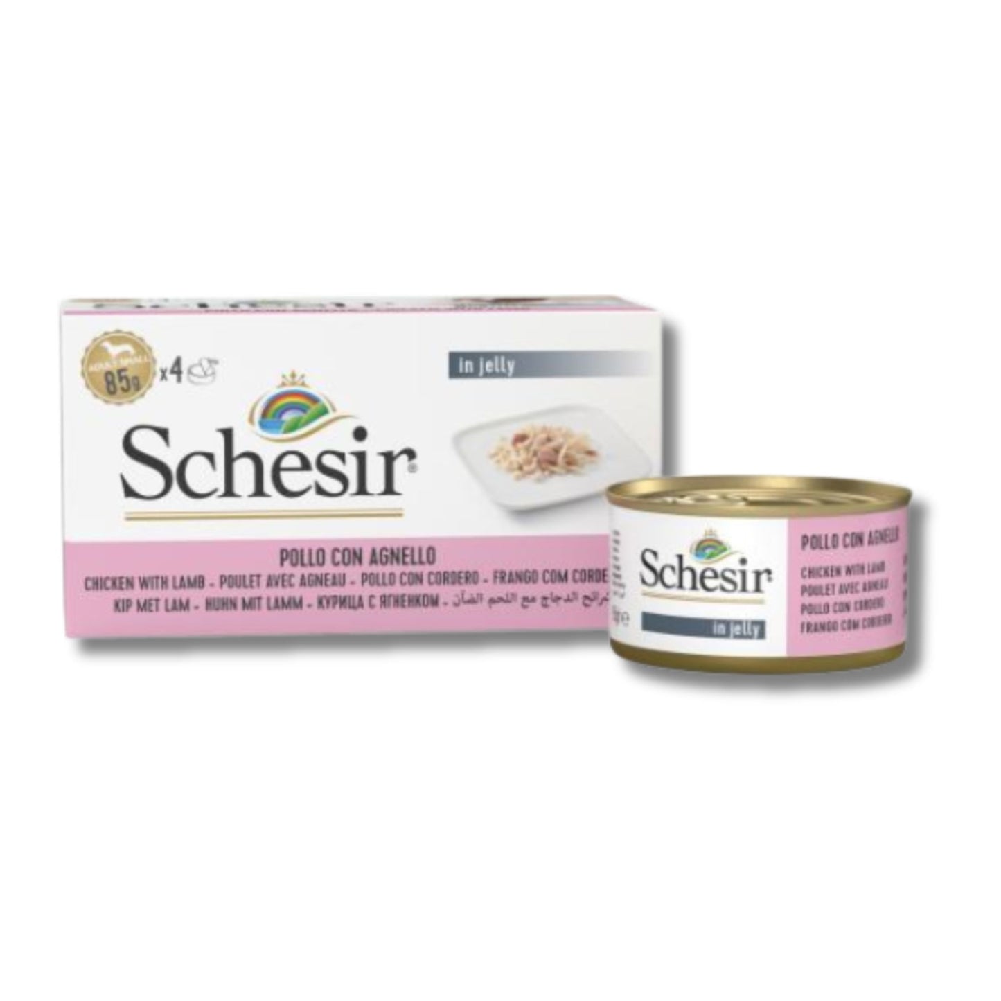 Schesir Dog Wet Food Chicken Fillets with Lamb 340G
