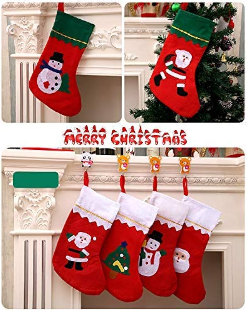 Duvo+ Xmas Plush Santa Claus Sock Multicolour 30X17.5X6Cm