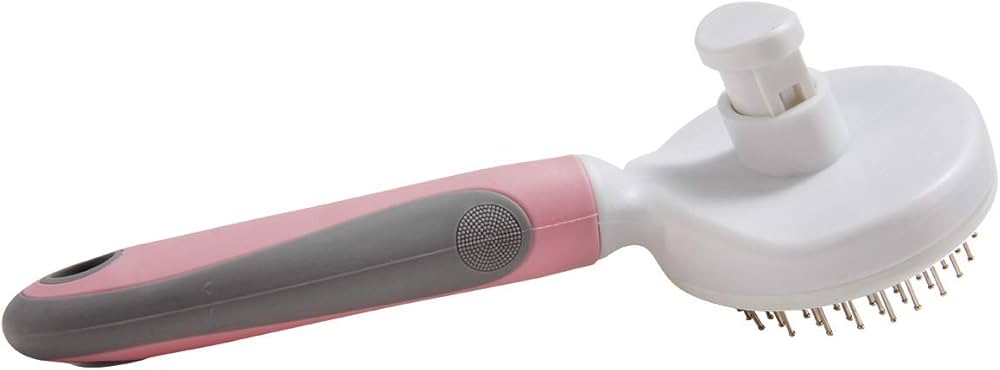 Petbroo Self Cleaning Brush Color Pink Dogs & Cats