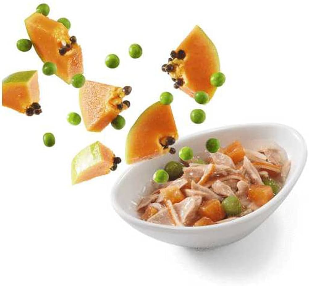 Schesir Salad Cat Wet Food Tuna With Surimi, Papaya And Peas- (Min Order 85G- 14Pcs)Weight: 85G