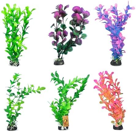 Yusee Aquarium Decoration [6 Pcs] - Artificial Plant - Ys-70501Length: 20Cm
