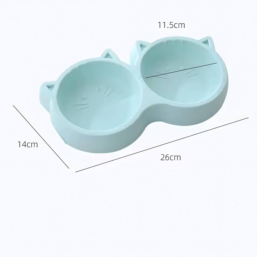 Petbroo Layered Double Bowl For Dogs & Cats