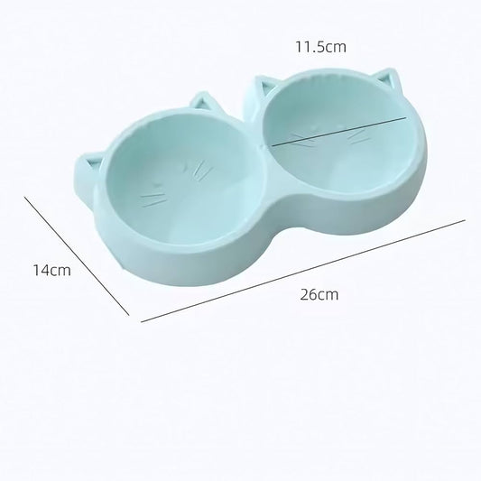 Petbroo Layered Double Bowl For Dogs & Cats