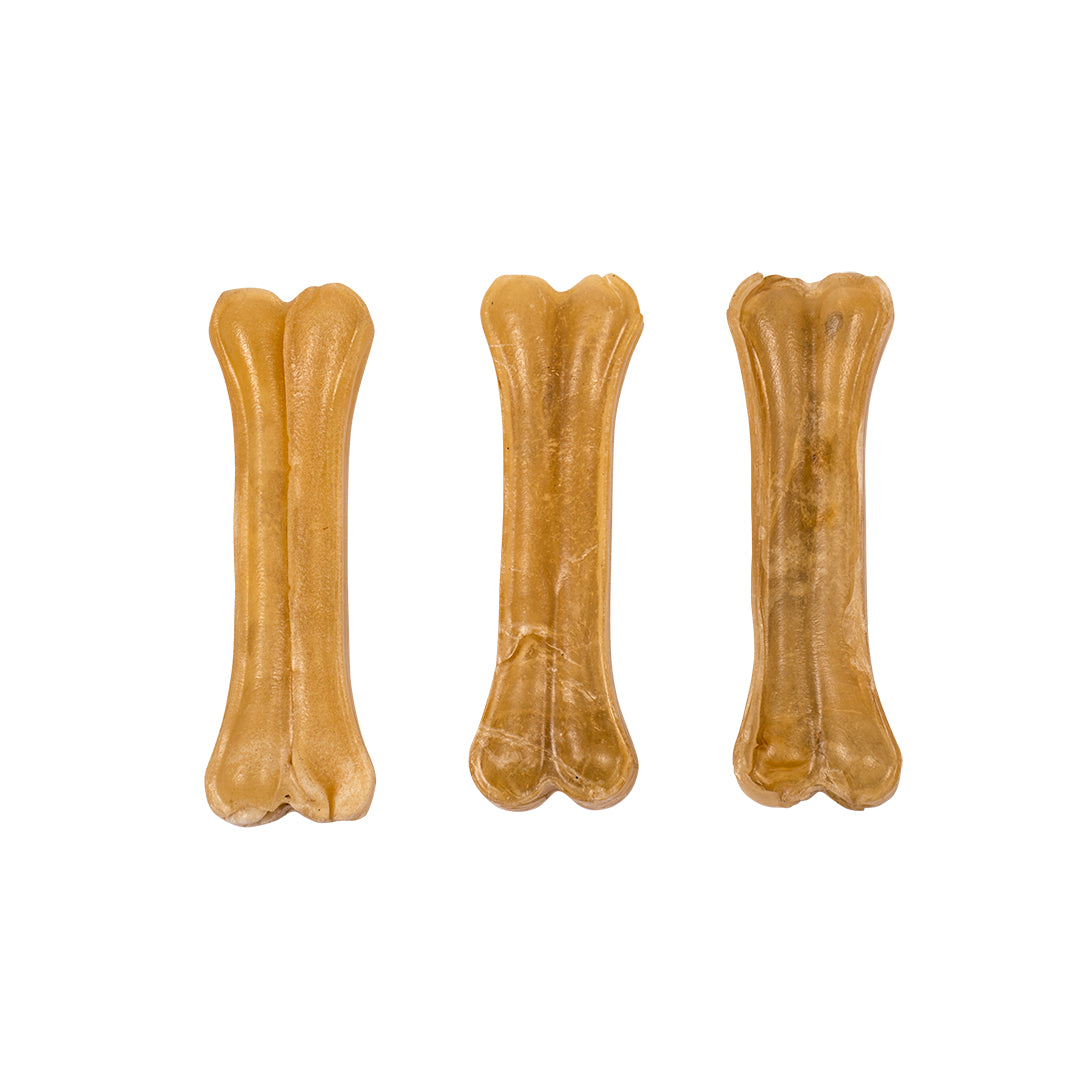 Duvo+ Rawhide Bones – 3-Pack, 12.5cm Natural Dog Chews