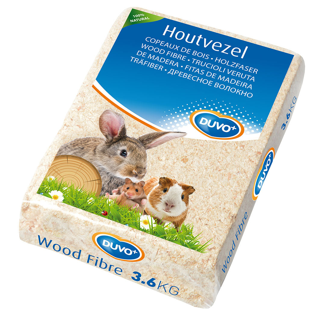 Duvo+ Wood Chips Small Animal Bedding [Weight - 2.5kg]