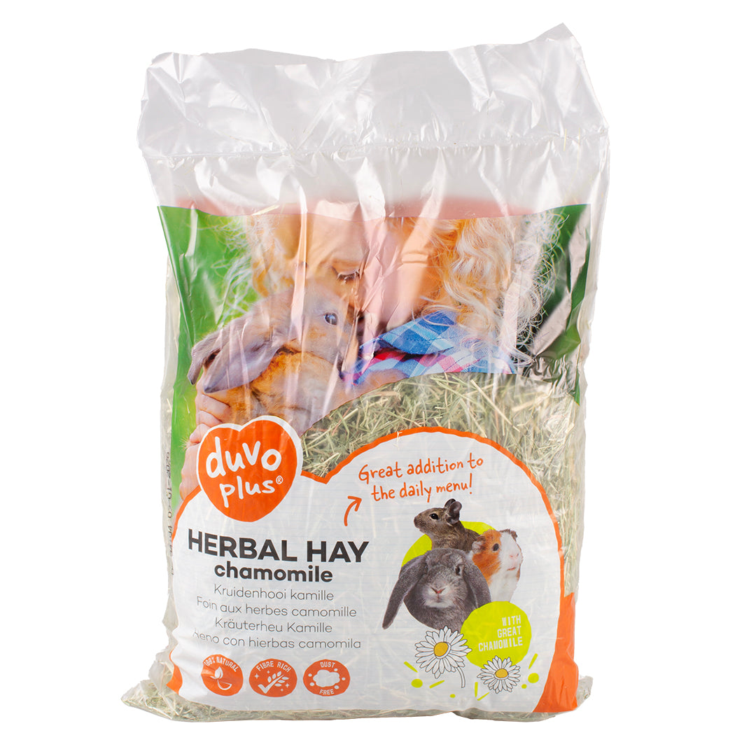 Duvo+ Herbal Hay with Chamomile – 500g Natural Small Pet Feed
