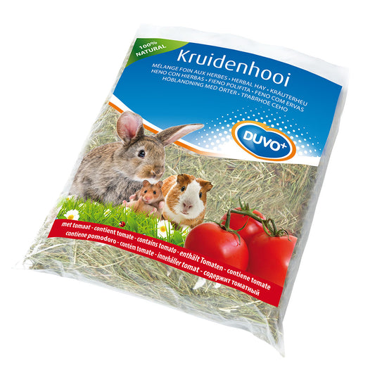 Duvo+ Herbal Hay with Tomato – 500g Natural Small Pet Feed