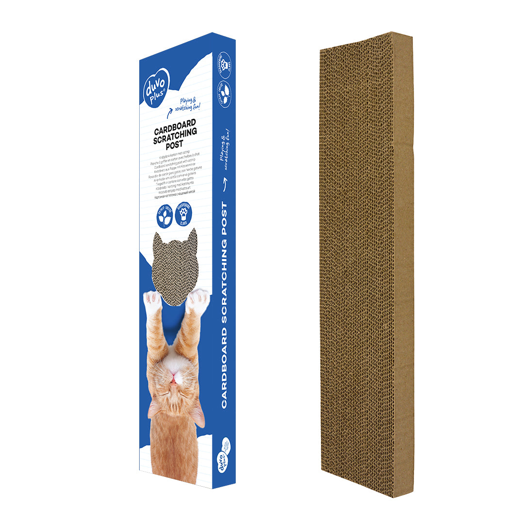 Duvo+ Cat Scratcher – Corrugated With Catnip – 50 x 13 x 6 cm