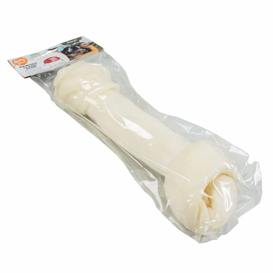 Duvo+ Knotted Rawhide Bone for Dogs – 34cm Long Chew Toy