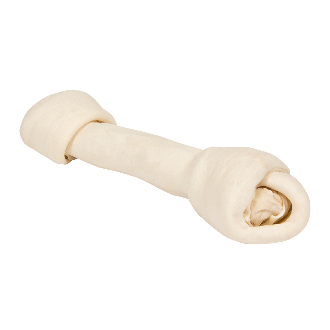 Duvo+ Knotted Rawhide Bone for Dogs – 34cm Long Chew Toy