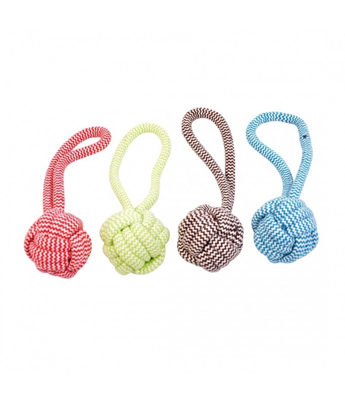 Duvo Scooby Rope Dummy Ball Mixed Colorsdimension: 7.6 X 18Cm